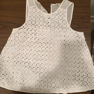 White madewell loose top